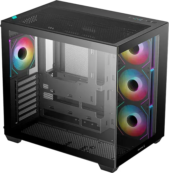 DeepCool CG530 4F, schwarz, Glasfenster