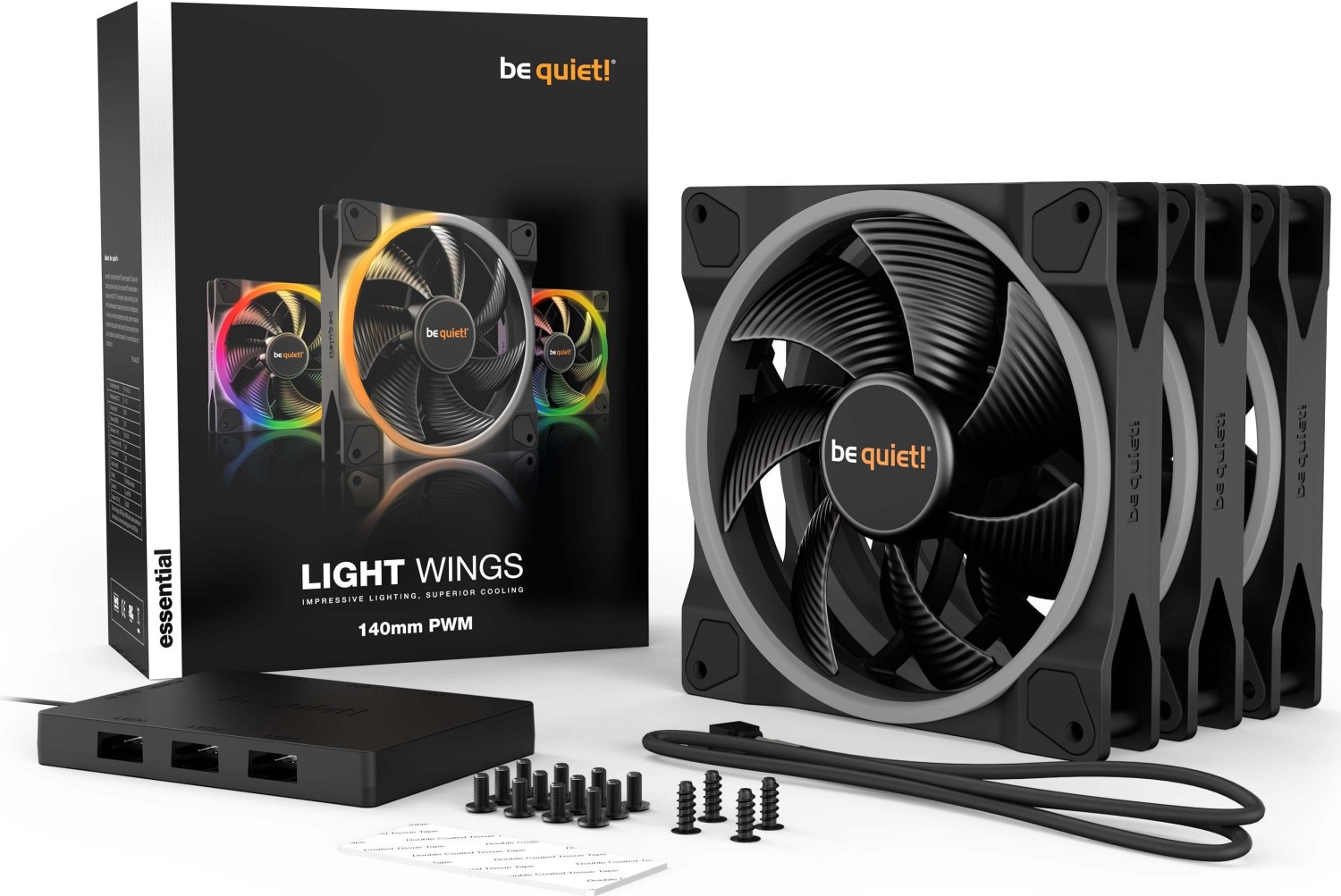 BeQuiet! Light Wings PWM 140mm 3er Pack