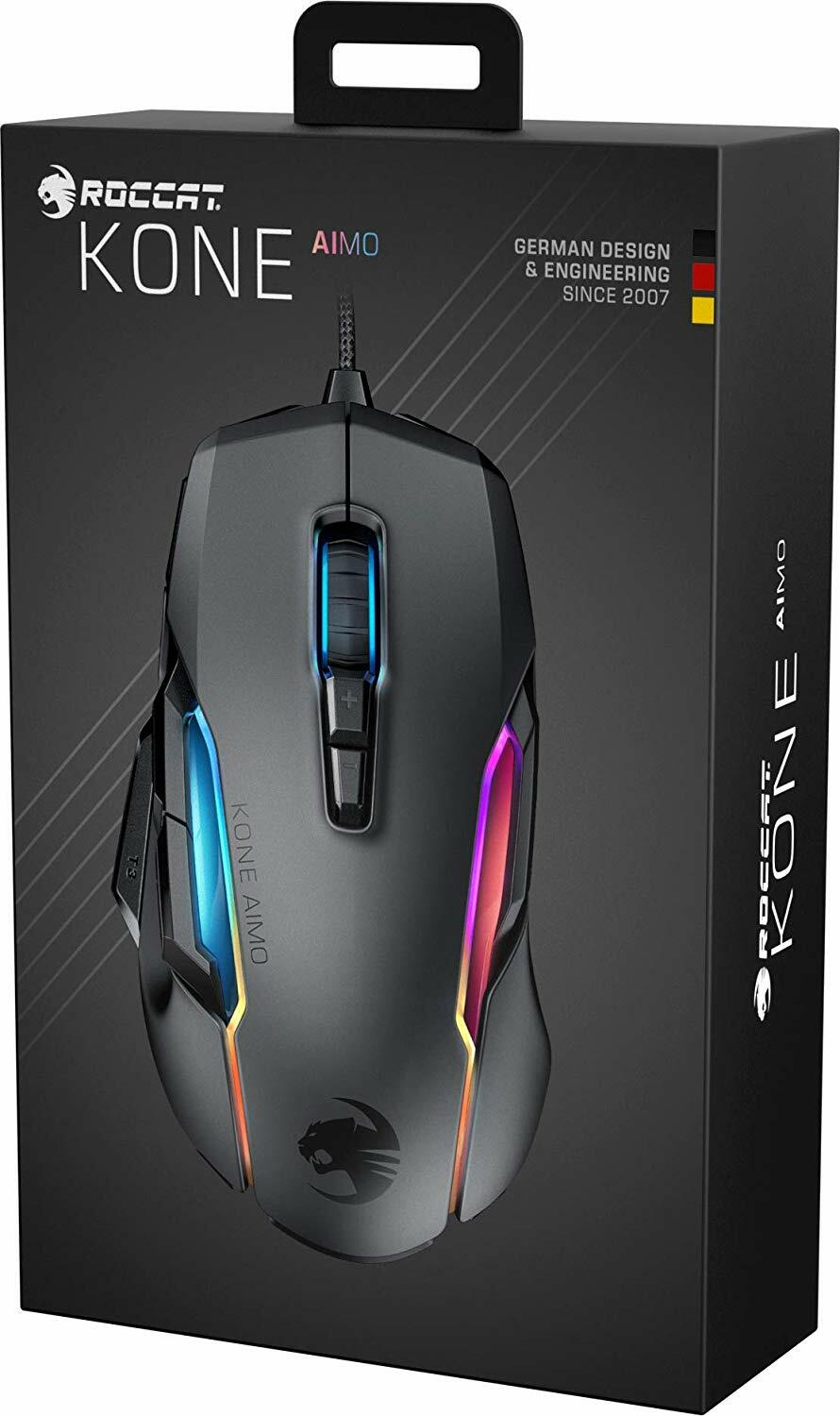 Roccat Kone AIMO Gaming Maus schwarz