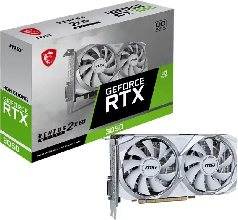 MSI GeForce RTX 3050 Ventus 2X XS 8G OC White