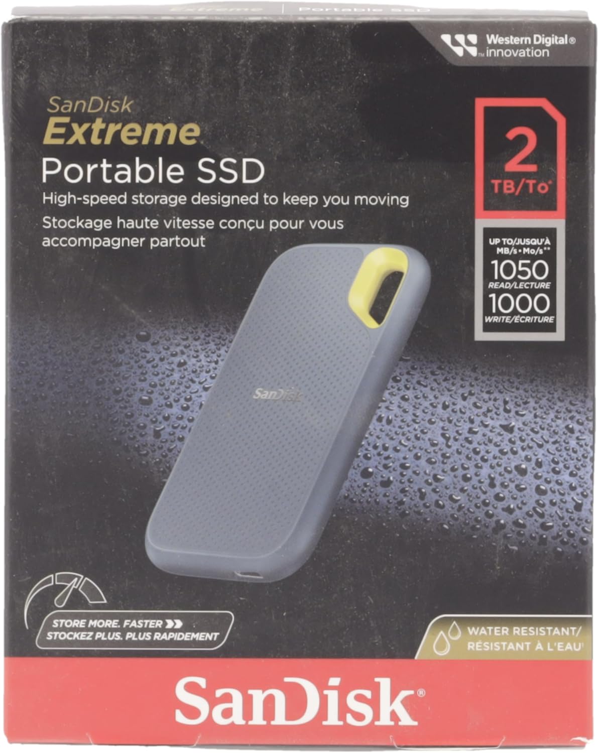 SanDisk Extreme Portable SSD V2, türkis, 2TB, USB-C 3.1